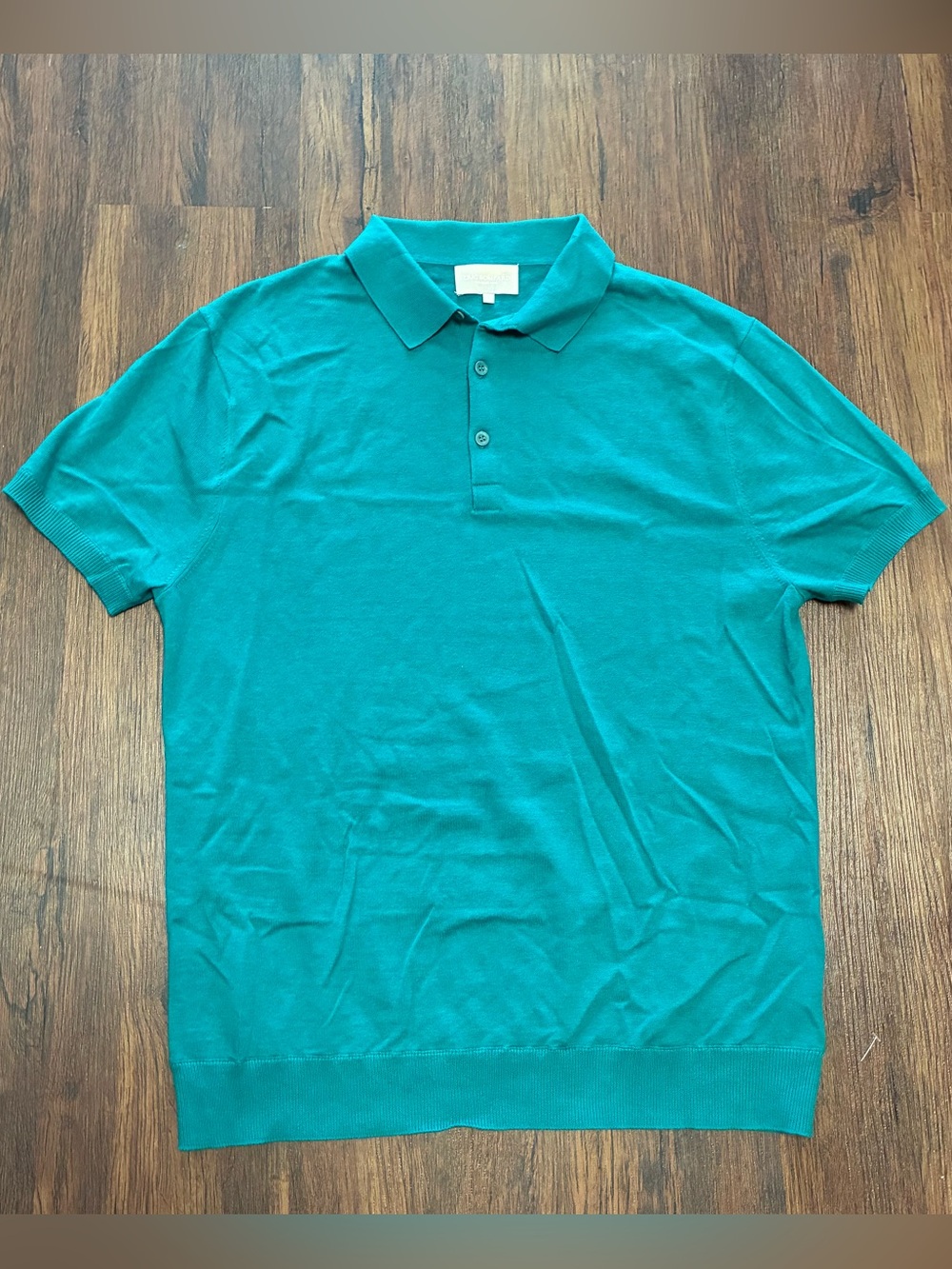 Men's Eric Bompard Teal cashmere blend Polo Shirt